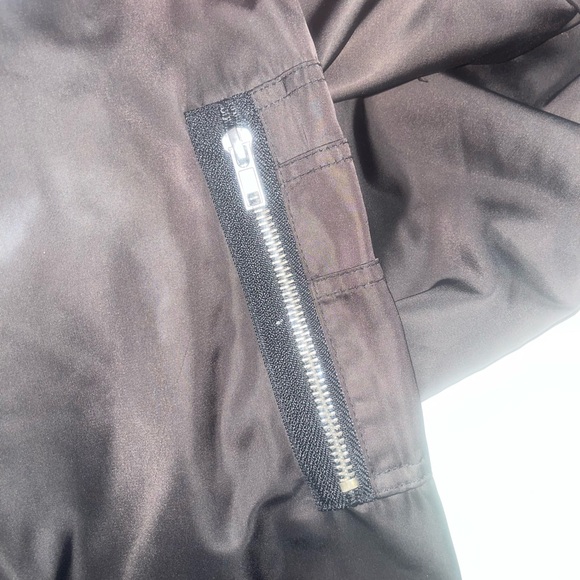 Members Only Women's Satin Bomber Jacket - Black, Size-Large - Picture 10 of 11